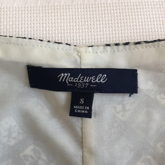 Madewell Moroccan Tile Print Cross Back Blue Maxi Dress Small - Picture 12 of 17